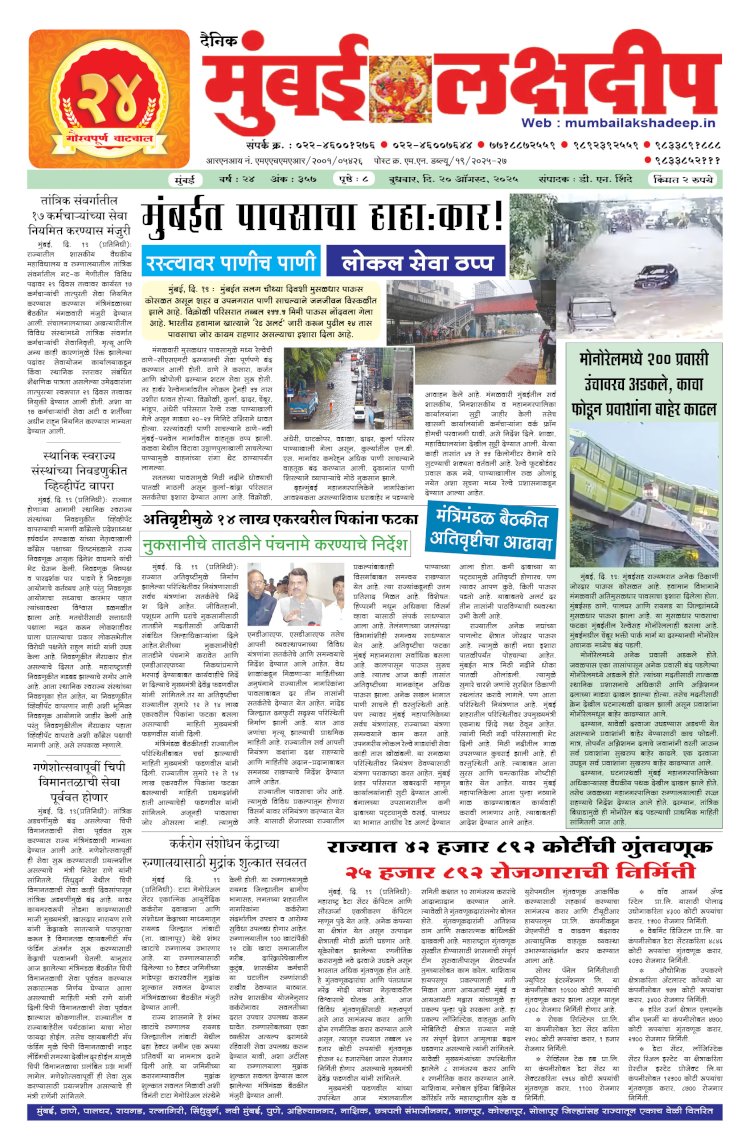 Mumbai Lakshadeep 20-8-2025