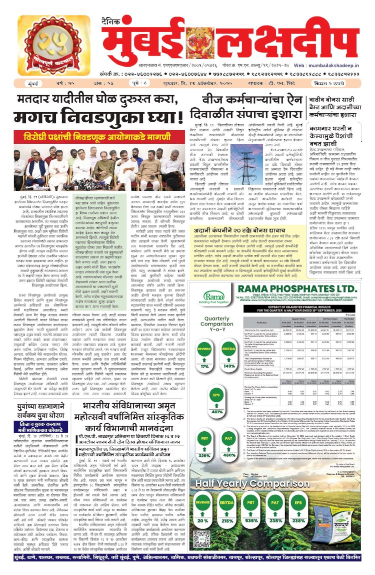 Mumbai Lakshadeep 16-10-2025