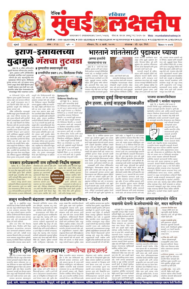 Mumbai Lakshadeep 8-3-2026